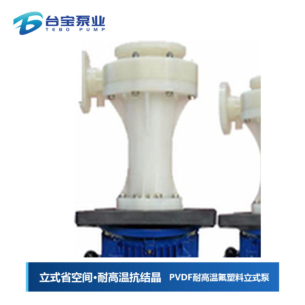 PVDF耐高温氟塑料立式泵,耐高温立式泵价格型号-台宝泵业