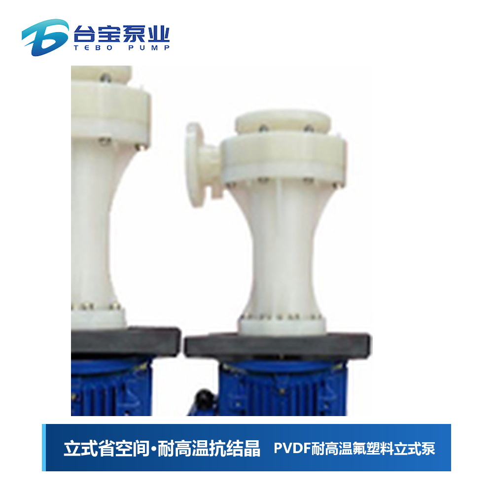 PVDF耐高温氟塑料立式泵,耐高温立式泵价格型号-台宝泵业