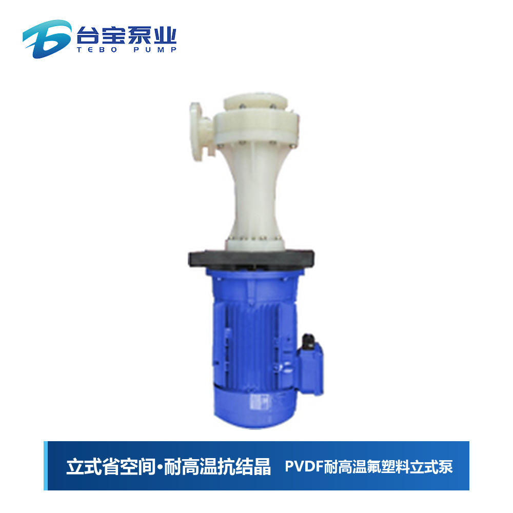 PVDF耐高温氟塑料立式泵,耐高温立式泵价格型号-台宝泵业